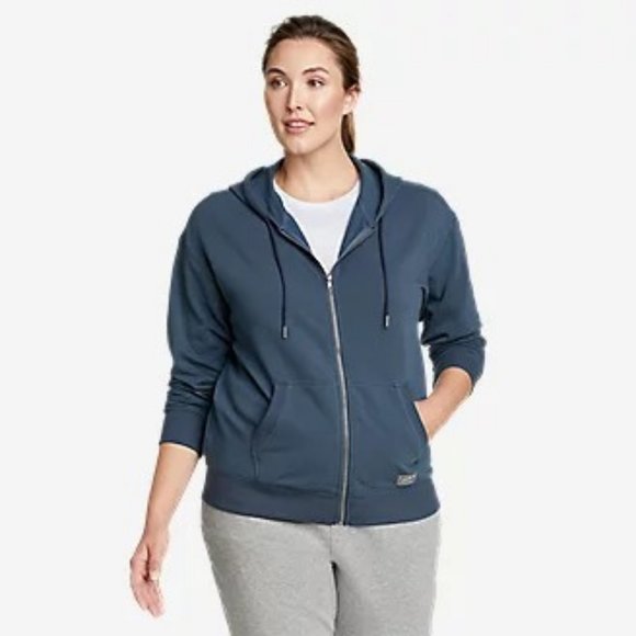 Eddie Bauer | Tops | Nwt Eddie Bauer Womens Cozy Camp Full Zip Hoodie M  Twilight Blue | Poshmark
